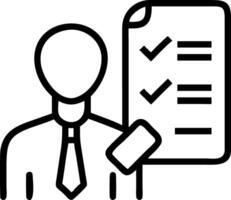 businessman checking steps document list checkboxes regulation practices policies Terms conditions Examination ethical rules Evaluate quality efficiency vector