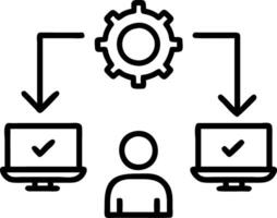 business people working computers smartphones symbol top service ISO Certification Document Management System Quality assurance Set 12 vector