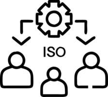 business people working computers smartphones symbol top service ISO Certification Document Management System Quality assurance Set 9 vector