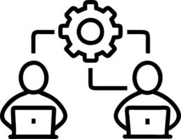 business people working computers smartphones symbol top service ISO Certification Document Management System Quality assurance Set 7 vector