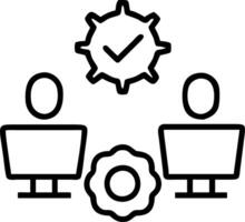 business people working computers smartphones symbol top service ISO Certification Document Management System Quality assurance Set 10 vector