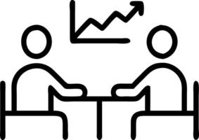Business people working on stock market charts in an office participating in meetings and analyzing financial data for strategic decision making vector