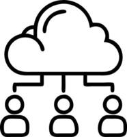 business people touching cloud computing diagram cloud technology data storage networking internet service concept information system business online data management system concept Set 2 vector