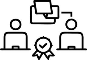business people working computers smartphones symbol top service ISO Certification Document Management System Quality assurance Set 6 vector