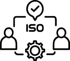 business people working computers smartphones symbol top service ISO Certification Document Management System Quality assurance Set 2 vector