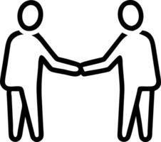 Business people shaking hands in greeting symbolizing deals and agreements in to professional work environment Set 3 vector
