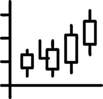 Business candlestick graph chart of stock market investment trading on background design illustration vector