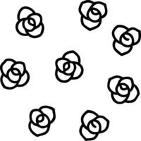 Botanical garden rose seamless tile pattern with various rose species in natural hues on to white background perfect for serene spaces Set 8 vector