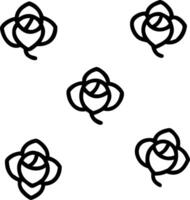 Botanical garden rose seamless tile pattern with various rose species in natural hues on to white background perfect for serene spaces vector