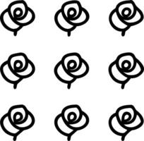Botanical garden rose seamless tile pattern with various rose species in natural hues on to white background perfect for serene spaces Set 7 vector