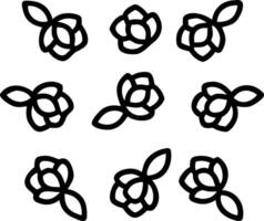 Botanical garden rose seamless tile pattern with various rose species in natural hues on to white background perfect for serene spaces Set 5 vector