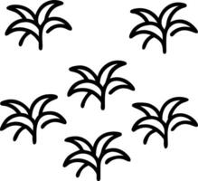 Botanical garden palm leaf seamless tile pattern with various palm species in natural greens on to white background perfect for serene spaces Set 6 vector