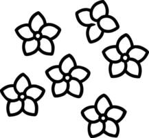 Botanical garden hydrangea seamless tile pattern with various hydrangea species in natural blues on white background perfect for serene spaces Set 2 vector
