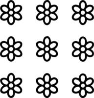 Botanical garden daisy seamless tile pattern with various daisy species in natural whites on white background perfect for serene spaces Set 2 vector