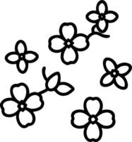 Botanical garden cherry blossom seamless tile pattern with various blossom species in natural pinks on white background perfect for serene spaces vector