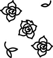 Bohemian rose seamless tile pattern with lush pink roses and intricate details on to white background ideal for eclectic spaces Set 3 vector