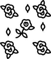 Bohemian rose seamless tile pattern with lush pink roses and intricate details on to white background ideal for eclectic spaces Set 7 vector