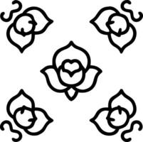 Bohemian rose seamless tile pattern with lush pink roses and intricate details on to white background ideal for eclectic spaces Set 2 vector