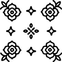 Bohemian rose seamless tile pattern with lush pink roses and intricate details on to white background ideal for eclectic spaces Set 12 vector