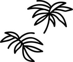 Bohemian palm leaf seamless tile pattern with vibrant green palms and intricate details on to white background ideal for eclectic spaces Set 2 vector