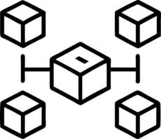 Blockchain technology low poly polygonal style design chain encrypted blocks secure cryptocurrencies bitcoin online payments money transaction virtual screen vector