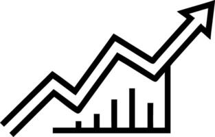 Blue business arrow and stock market graph arrow growing upwards on economic chart icon symbolizing trending growth and financial success Set 3 vector