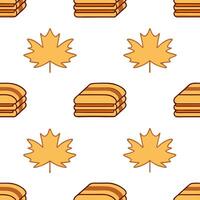 Autumn warmth seamless tile pattern with cozy blankets and golden maple leaves for inviting home decor Set 5 vector
