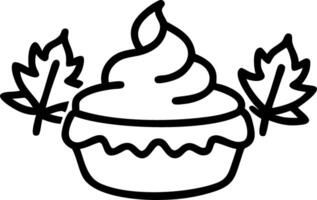 Autumn pumpkin pie with whipped cream on to dark background surrounded by fall leaves and cinnamon sticks Set 5 vector