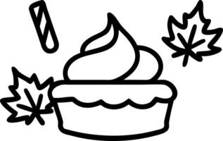 Autumn pumpkin pie with whipped cream on to dark background surrounded by fall leaves and cinnamon sticks Set 3 vector