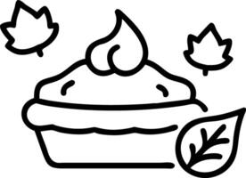 Autumn pumpkin pie with whipped cream on to dark background surrounded by fall leaves and cinnamon sticks vector