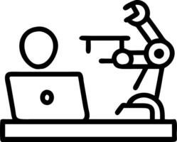 Asian teenager students doing robot arm robotic cars homework project house using computers coding technology robotics programing STEM education concept Set 2 vector