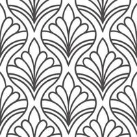 Art nouveau seamless tile pattern with flowing lines for artistic interiors vector