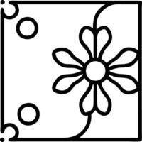 Art Nouveau daisy seamless tile pattern with flowing lines and pastel colors ideal for elegant dining rooms Set 7 vector