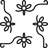 Art Nouveau daisy seamless tile pattern with flowing lines and pastel colors ideal for elegant dining rooms Set 9 vector