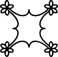 Art Nouveau daisy seamless tile pattern with flowing lines and pastel colors ideal for elegant dining rooms Set 3 vector