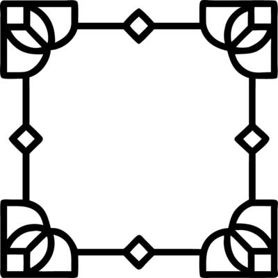 Art Deco wildflowers seamless tile pattern with geometric floral shapes and gold accents for luxurious interiors Set 3