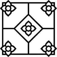 Art Deco rose seamless tile pattern with symmetrical rose motifs and gold accents for luxurious interiors Set 12 vector