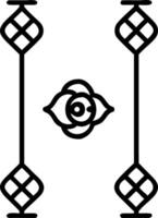 Art Deco rose seamless tile pattern with symmetrical rose motifs and gold accents for luxurious interiors Set 6 vector