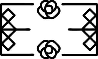 Art Deco rose seamless tile pattern with symmetrical rose motifs and gold accents for luxurious interiors Set 2 vector