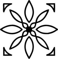 Art Deco poinsettia seamless tile pattern with symmetrical poinsettia motifs and gold accents for glamorous interiors Set 5 vector