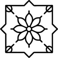 Art Deco poinsettia seamless tile pattern with symmetrical poinsettia motifs and gold accents for glamorous interiors Edition vector