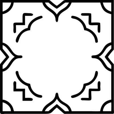 Art Deco lavender seamless tile pattern with symmetrical lavender motifs and gold accents for glamorous interiors Set 4
