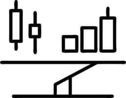 Animated table and bar graph of stock exchange market indices illustrating financial data and market performance in dynamic visual format vector