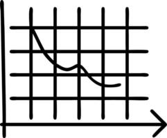 Animation of to red graph on to white grid against to black background vector