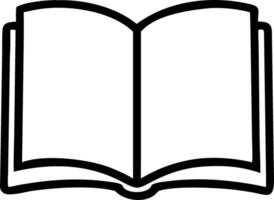 An empty open book with clean white pages inviting imagination vector