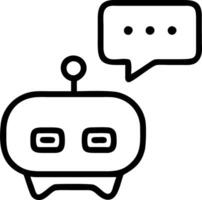 AI tool supporting chatbot image generation code writing and data analysis using smart robot AI on website or software vector