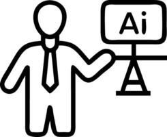 AI ethics AI law concept businessman ai ethics icon virtual screen compliance regulation standard business policy responsibility Set 2 vector