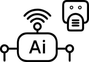 AI tool for technology smart robot science and artificial intelligence technology innovation futuristic global connection providing access to information and data online network co vector