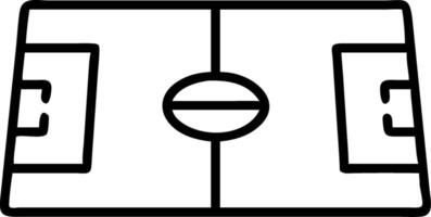 Aerial view of empty soccer field with freshly mowed grass and clear field markings ideal for competitive matches Set 2 vector