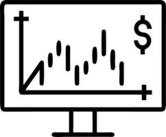 Abstract financial trading graphs and digital numbers of forex market trading on monitor with gold and blue digital chart background representing stock market trends vector